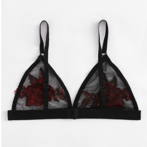 Rose Mesh Bralette Sale NWT 💥1 Left💥 - Picture 3 of 5